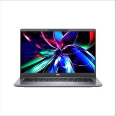 Front view of Dell Latitude 7400 laptop with 14-inch display, showing slim bezels and vibrant screen