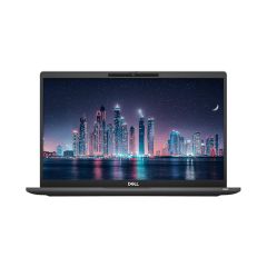 Dell Latitude 7420 front view showing 14-inch touchscreen, slim bezel display and UK QWERTY backlit keyboard
