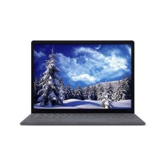 Microsoft Surface Laptop 3 front view showing 13.5-inch touchscreen, keyboard and slim platinum design