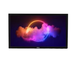 Front view of Dell E2417H 24” IPS Full HD monitor without stand