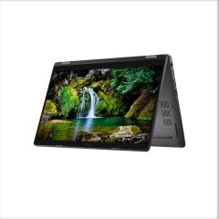 Dell Latitude 5300 2-in-1 convertible laptop flipped and slightly tilted, showcasing 13.3-inch touchscreen and flexible hinge design.