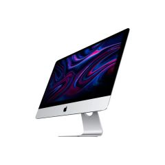 Apple iMac A1419 27 inch 5K Retina desktop angled left view showing large display and aluminium stand