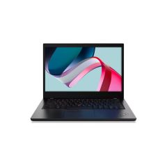 Lenovo ThinkPad L14 partial aerial front view showing display, keyboard and touchpad